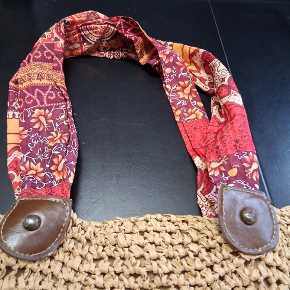 NWOT Boho Floral & Paisley Printed Tote Bag - Picture 4 of 9